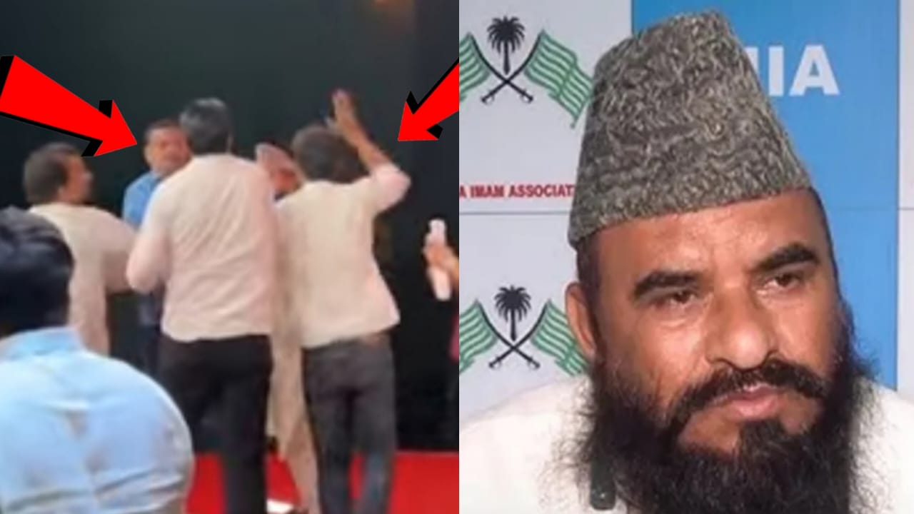 डिंपल यादव पर बोलना मौलाना को पड़ा भारी सपा कार्यकर्ता ने मारा थप्पड़